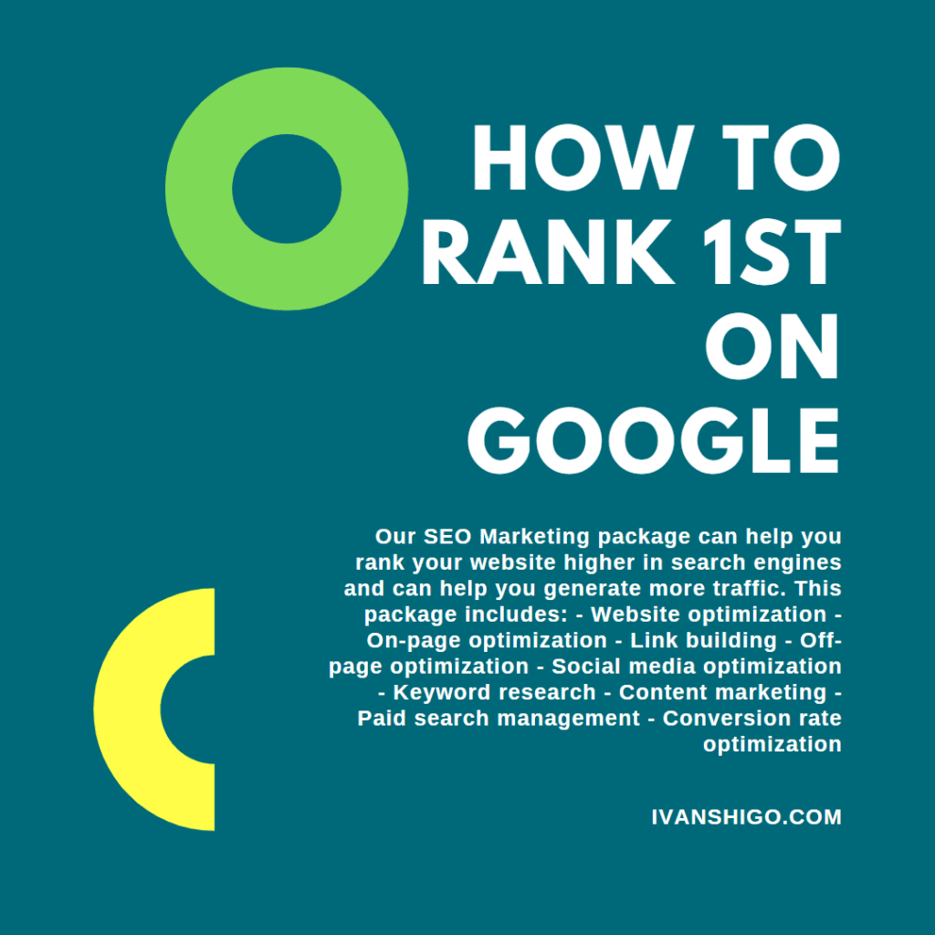 How to Rank 1st on Google