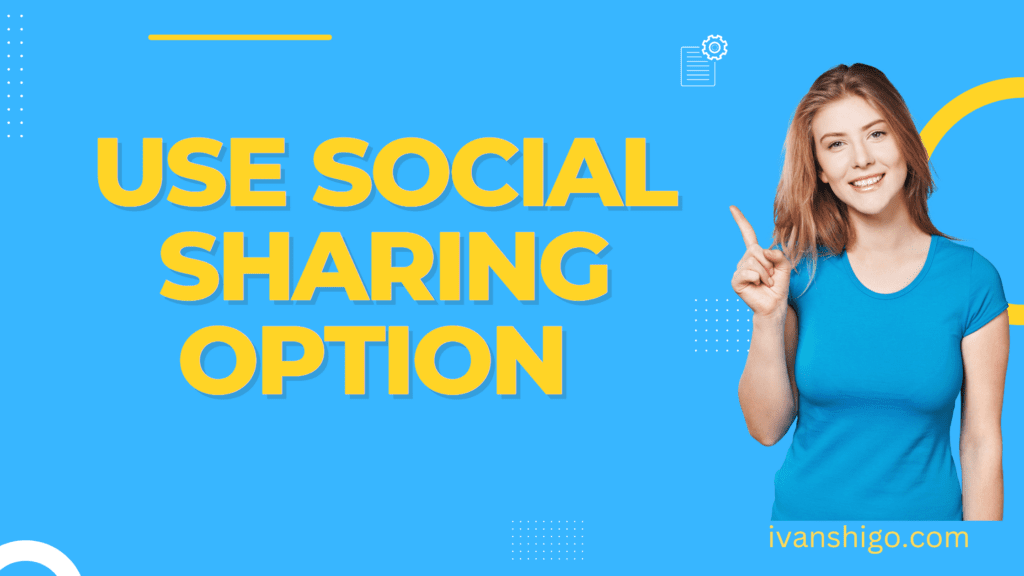 USE Social Sharing Option 